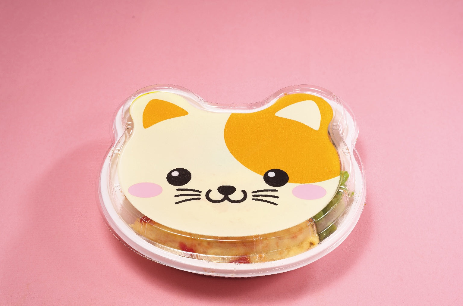 オムライスとミニハンバーグのお子様ランチ【ねこ】おもちゃ付き♪