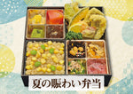 画像をギャラリービューアに読み込む, 6月開始【夏のにぎわい弁当】鱧と季節野菜の天麩羅ととうもろこしご飯
