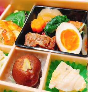 月替り弁当：2月のメイン「神戸ポークの角煮弁当」